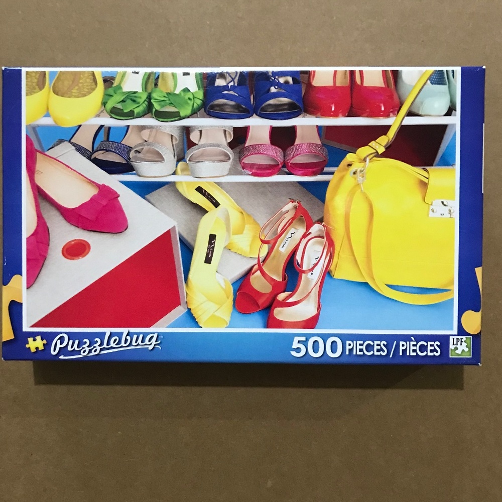 Puzzlebug 500 Piece Puzzle Pumps Strappy Shoes Dress Shoes Sandals